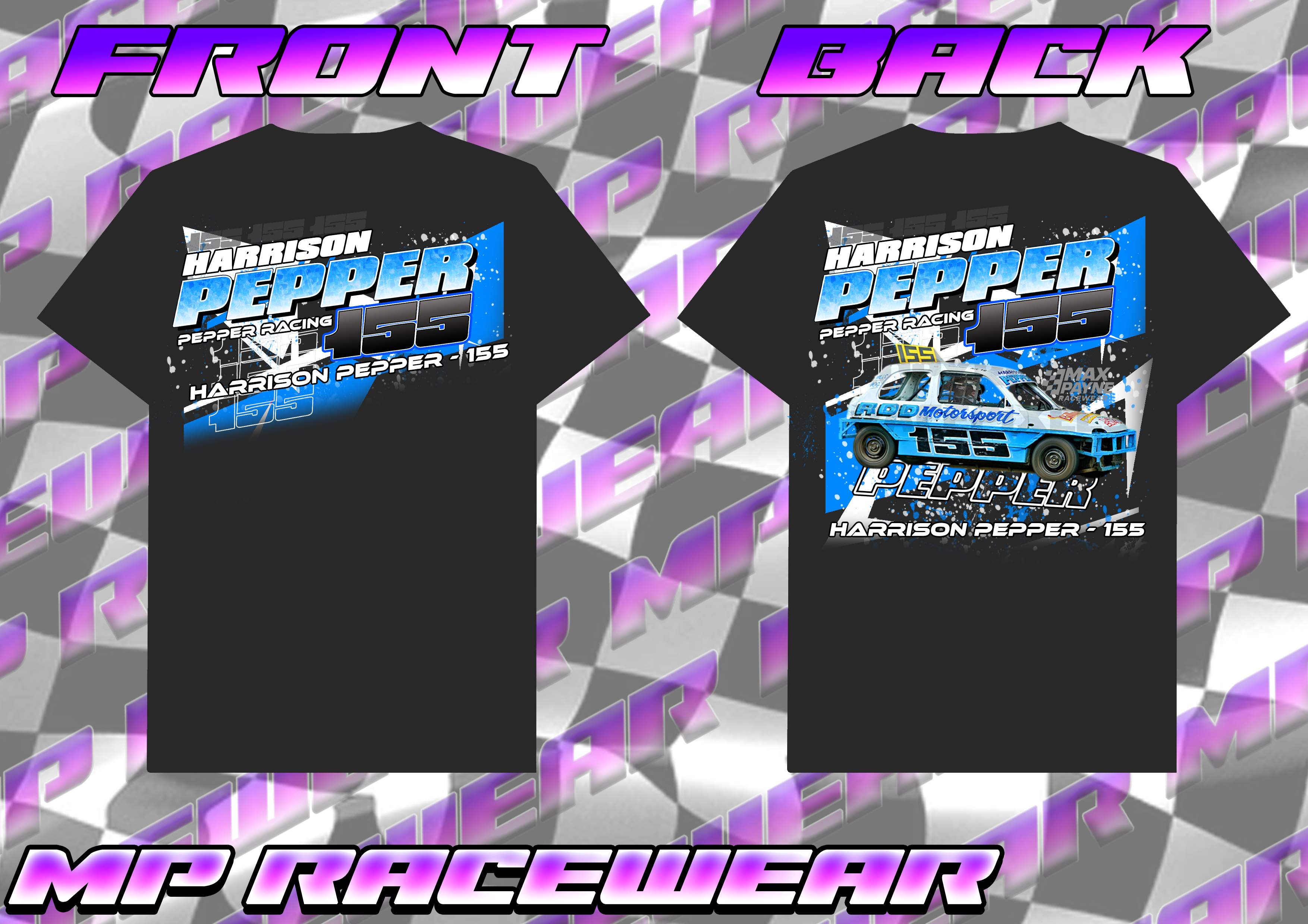 Harrison Pepper #155 - Junior Micra Stock Car T-Shirt
