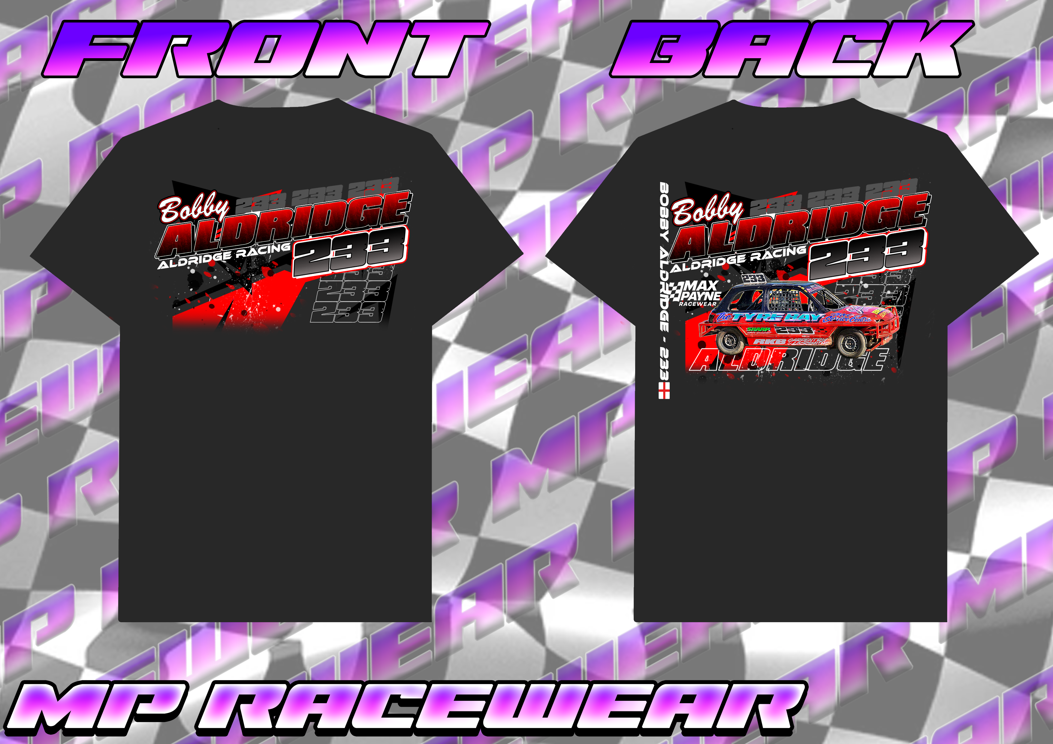 Bobby Aldridge #233 - Junior Micra Stock Car T-Shirt